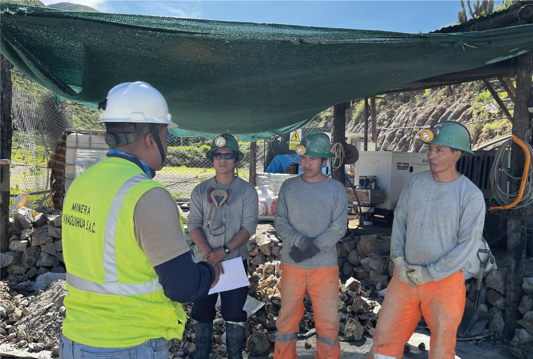 Acopio de mineral de pequeños productores